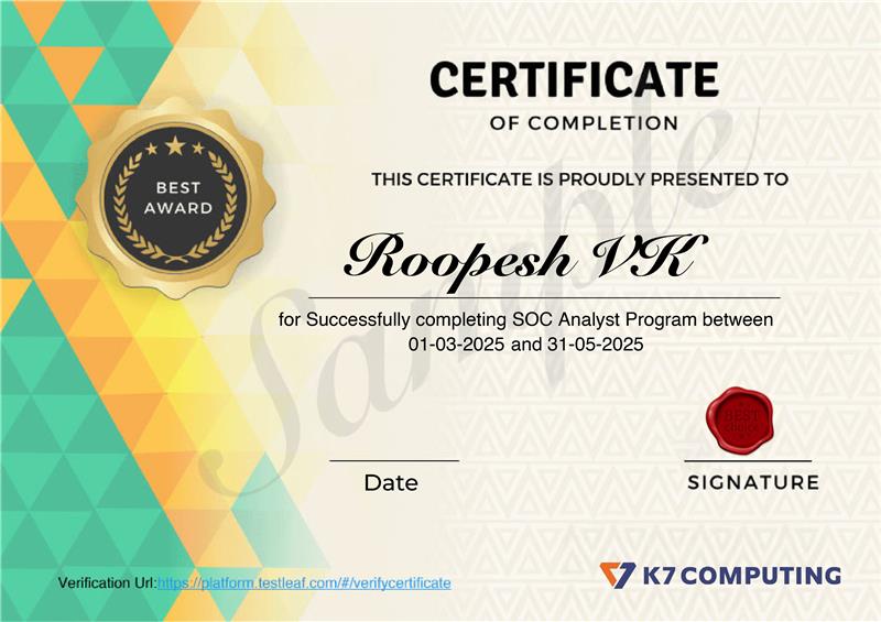 Cybersecurity Training in Chennai