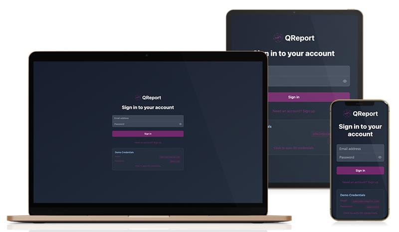 TestReport screen